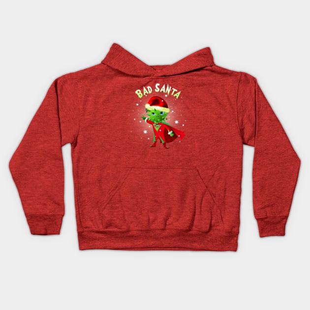 Bad Bad Santa 2021 Kids Hoodie by MadToys